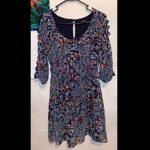 My Michelle flower dress | medium | dark blue